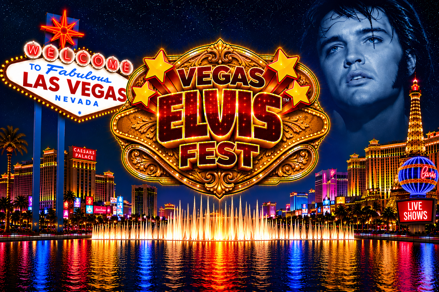 Vegas Elvis™ Fest 2027 – Las Vegas show tickets at Pegasus Showroom